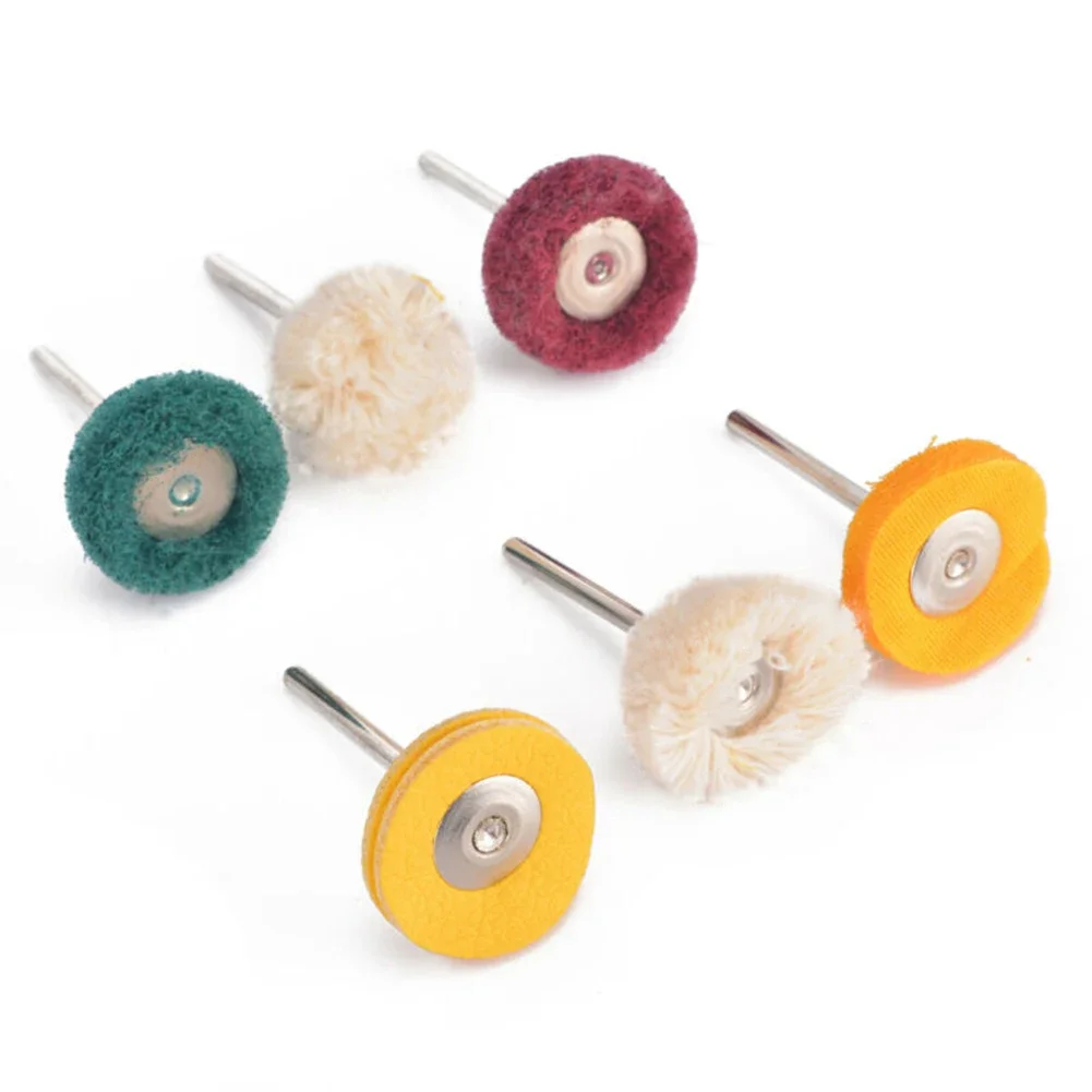 

Reliable Wheel Brush Mop Pad Polisher part Polishing Quality Wheel 6PCS Brushes Drill Bit kit For Rotary Polish