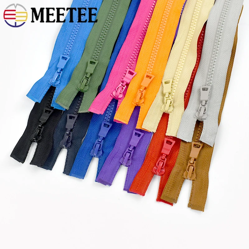 2/5Pcs Meetee 5# 15/20/25cm Resin Zippers Close-End Zipper for Bags Decor Zip Closure Zips Repair DIY Sewing Crafts Accessories