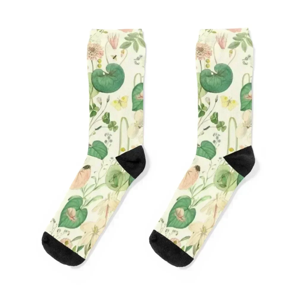 

Flower patterns Socks moving stockings cool new year Hiking boots Women Socks Men's