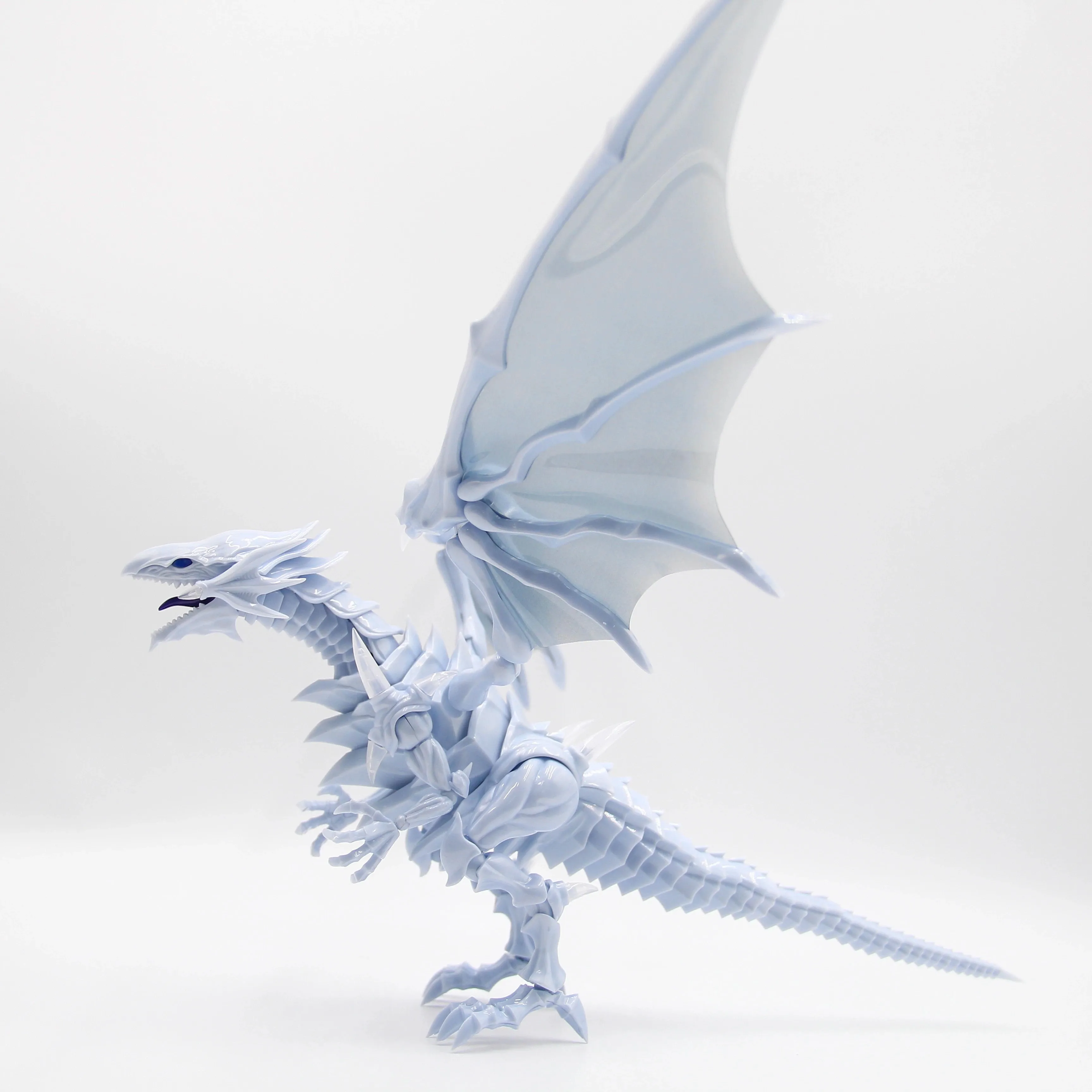 Ko Blue-Eyes White Dragon Frs Figure Rise Action Assembly Figure Blue Eyes White Dragon Anime Model 3 Head Collect Kit Toy Gift