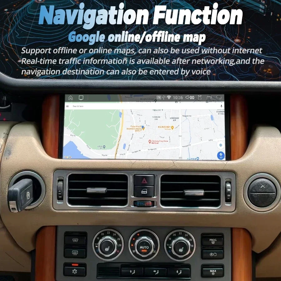 For Land Rover Range V8 L322 2005 2006 2007 ~ 2012 10.25'' GPS Navigation Multimedia Player Radio Android 12 Octa Core 6+128G