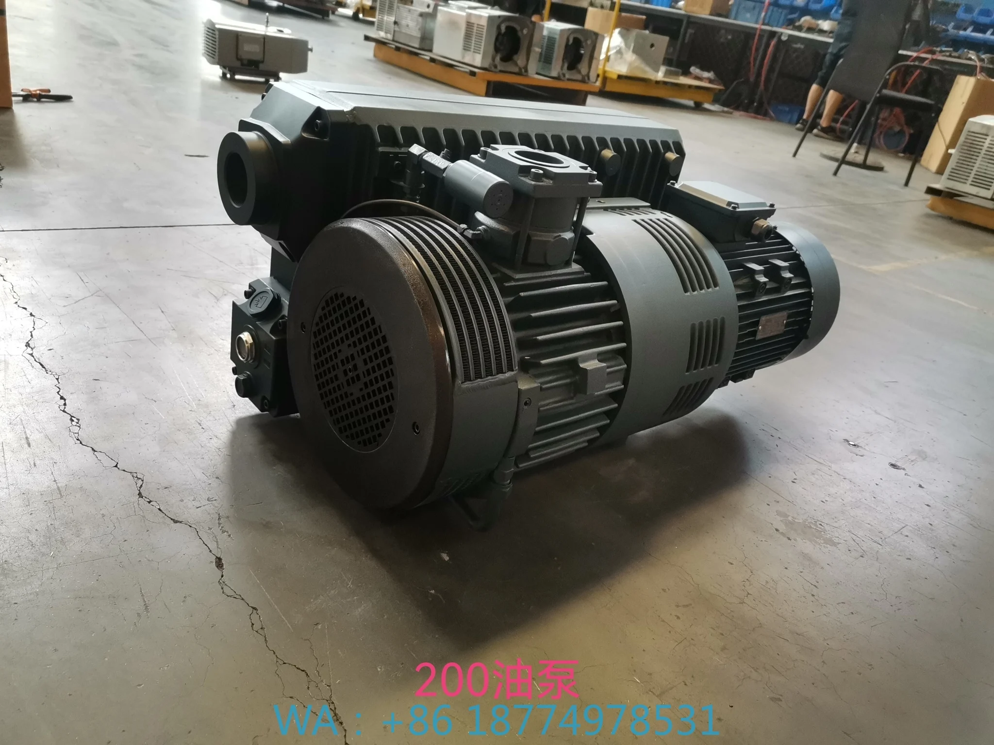 302m3/h Air Pumps 0.1mbar W1.302 Oil Vacuum Pump with Copper Mo7.5KW Oil-Sealed Rotary Vane Vacuum Pump with High Pressuretor