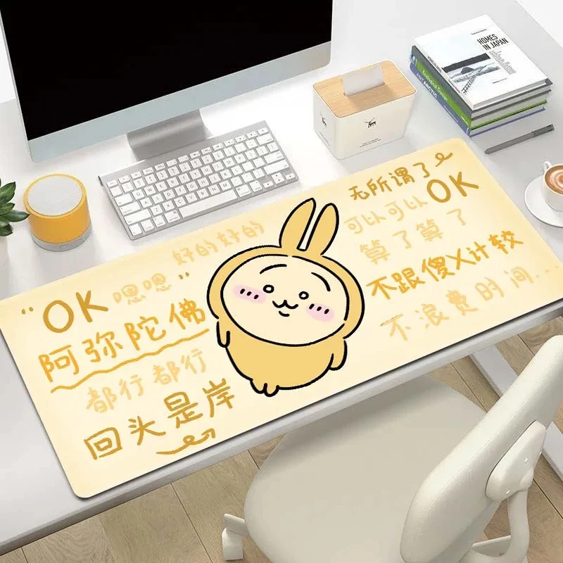 tapete-de-mesa-grande-chiikawa-usagi-com-padrao-de-coelho-fofo-e-citacoes-motivacionais-base-de-borracha-antiderrapante-para-escritorio-e-jogos