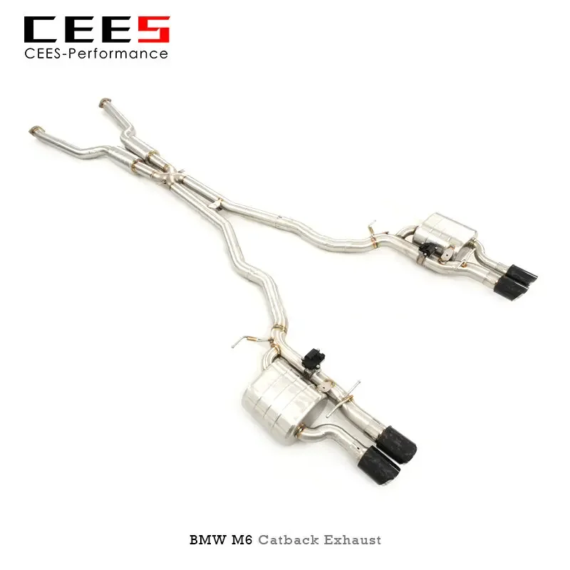 CEES Catback Exhaust For BMW M6 E63/E64 5.0 2006-2010 Stainless Steel Exhaust Pipe Muffler Car Exhaust System