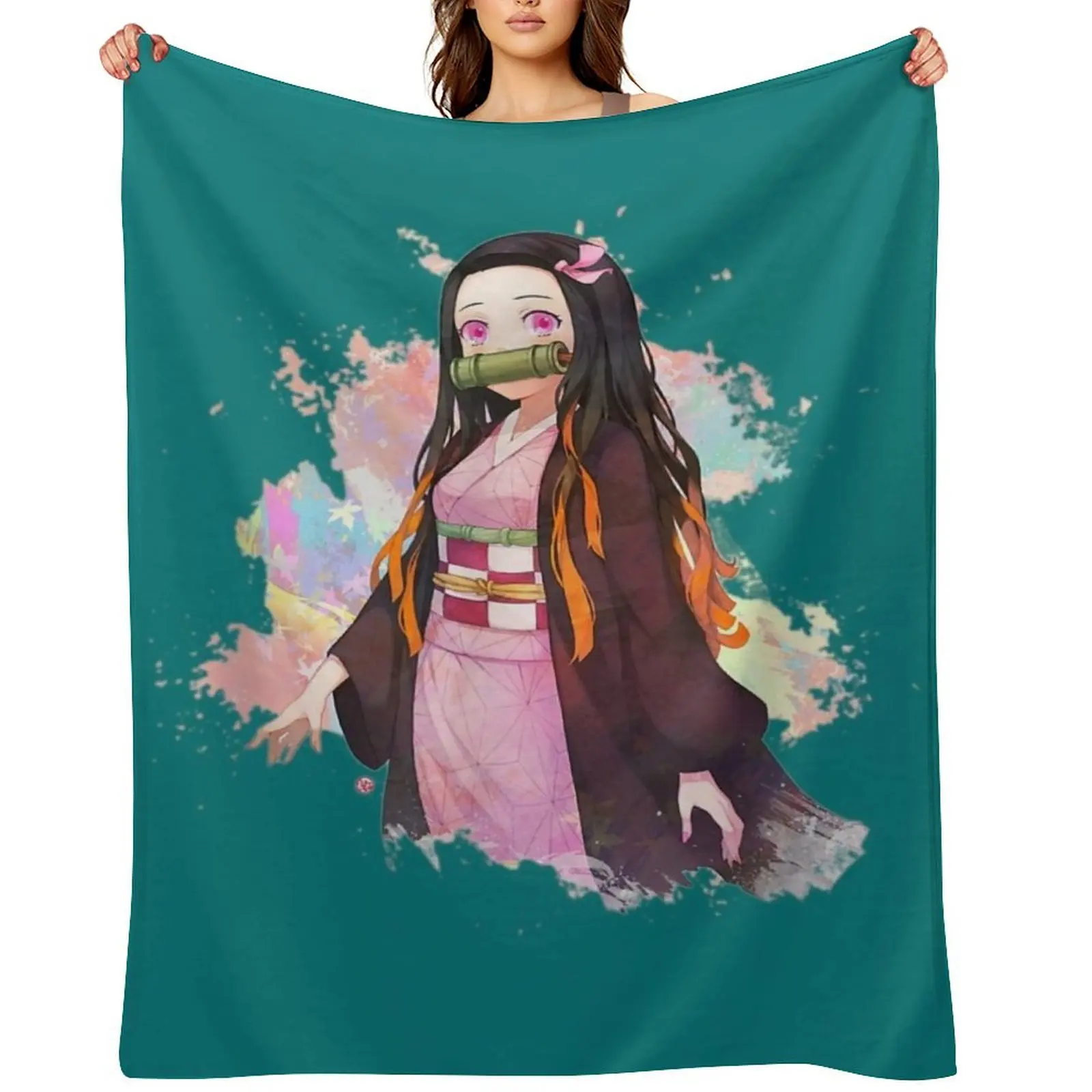 

Cute Kawaii uwu e-Girl Gaming Korean japanese Style Weeb Throw Blanket for sofa Sofa Bed covers Soft Big Blankets