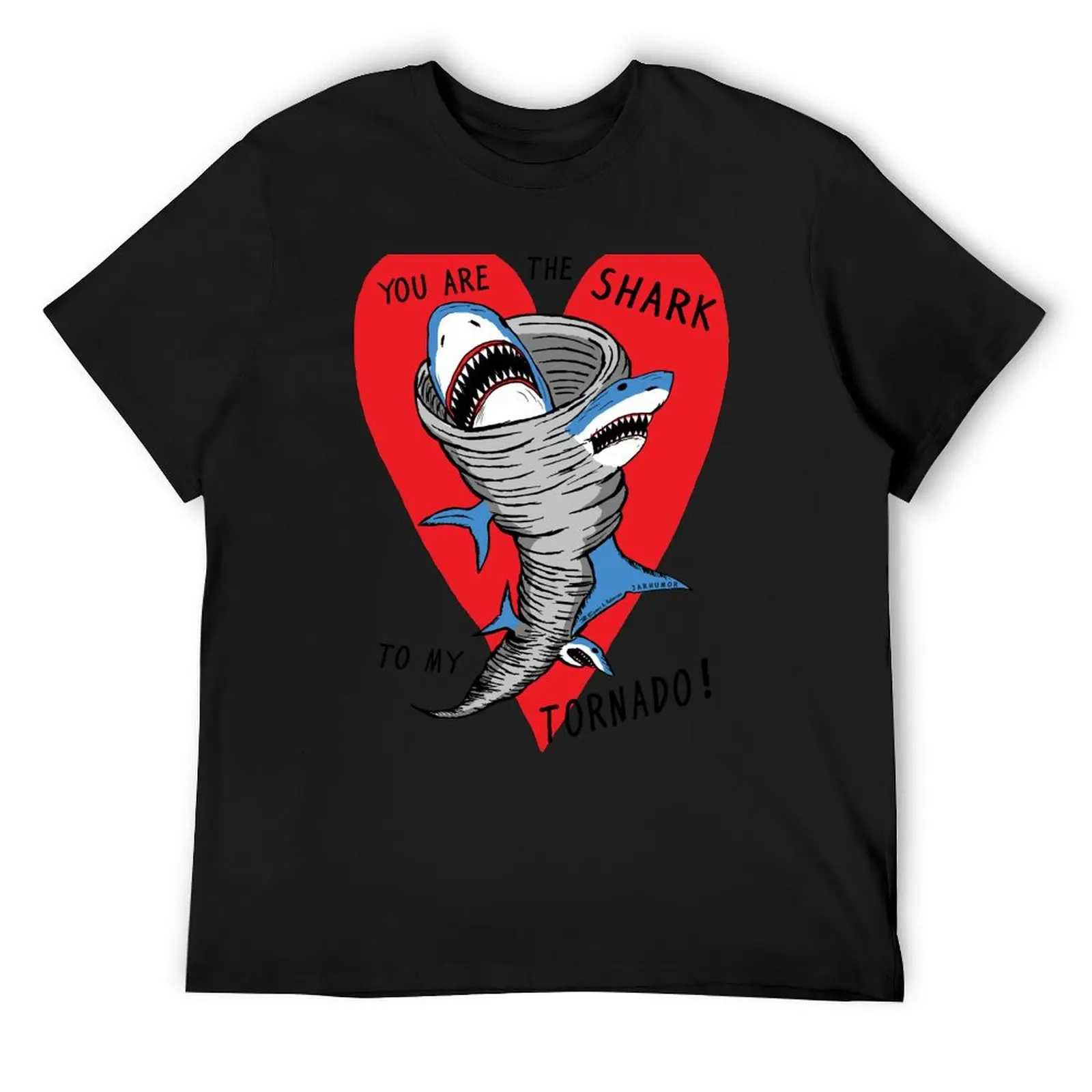 

Shark To My Tornado T-Shirt topping Funny t-shirts oversized Anime t-shirt t shirt men