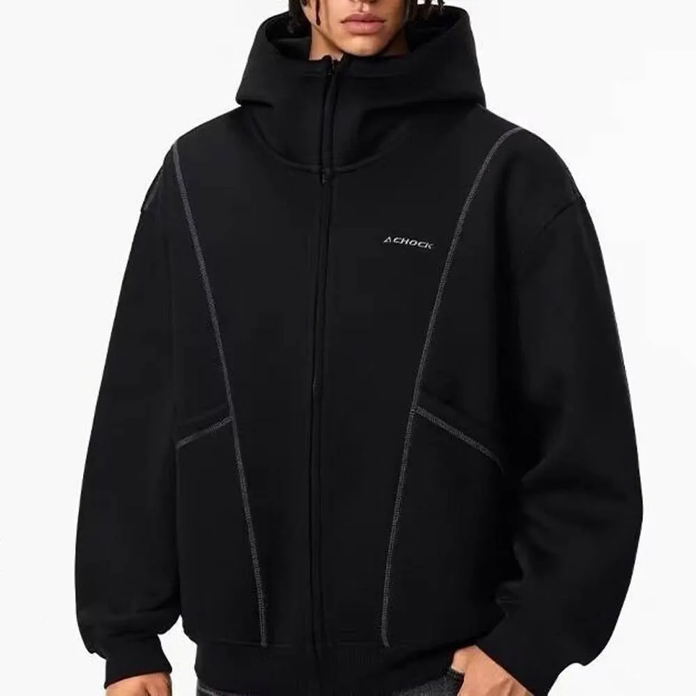 

Осенняя мужская лоскутная толстовка с капюшоном в американском стиле ретро унисекс модный тренд уличный хип-хоп свободные повседневные нишевые мужские топы