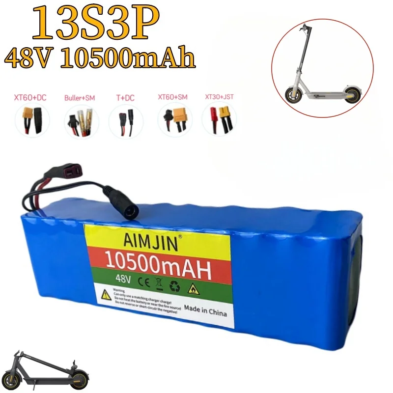 

48V 10500mAh 1000W 13S3P Lithium Ion Battery Pack