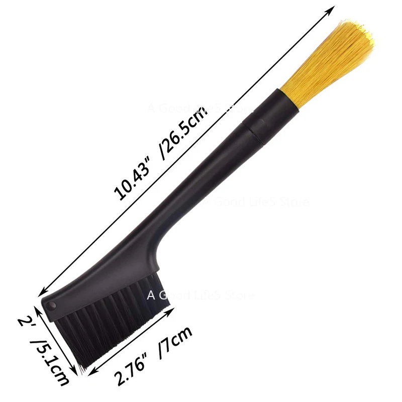 

Применитесь к кофемолку для измельчения зерен Чистка остатков кофе Щетка с мягкой щетиной Двойная головка Полуавтоматический итальянский пластик двойного назначения