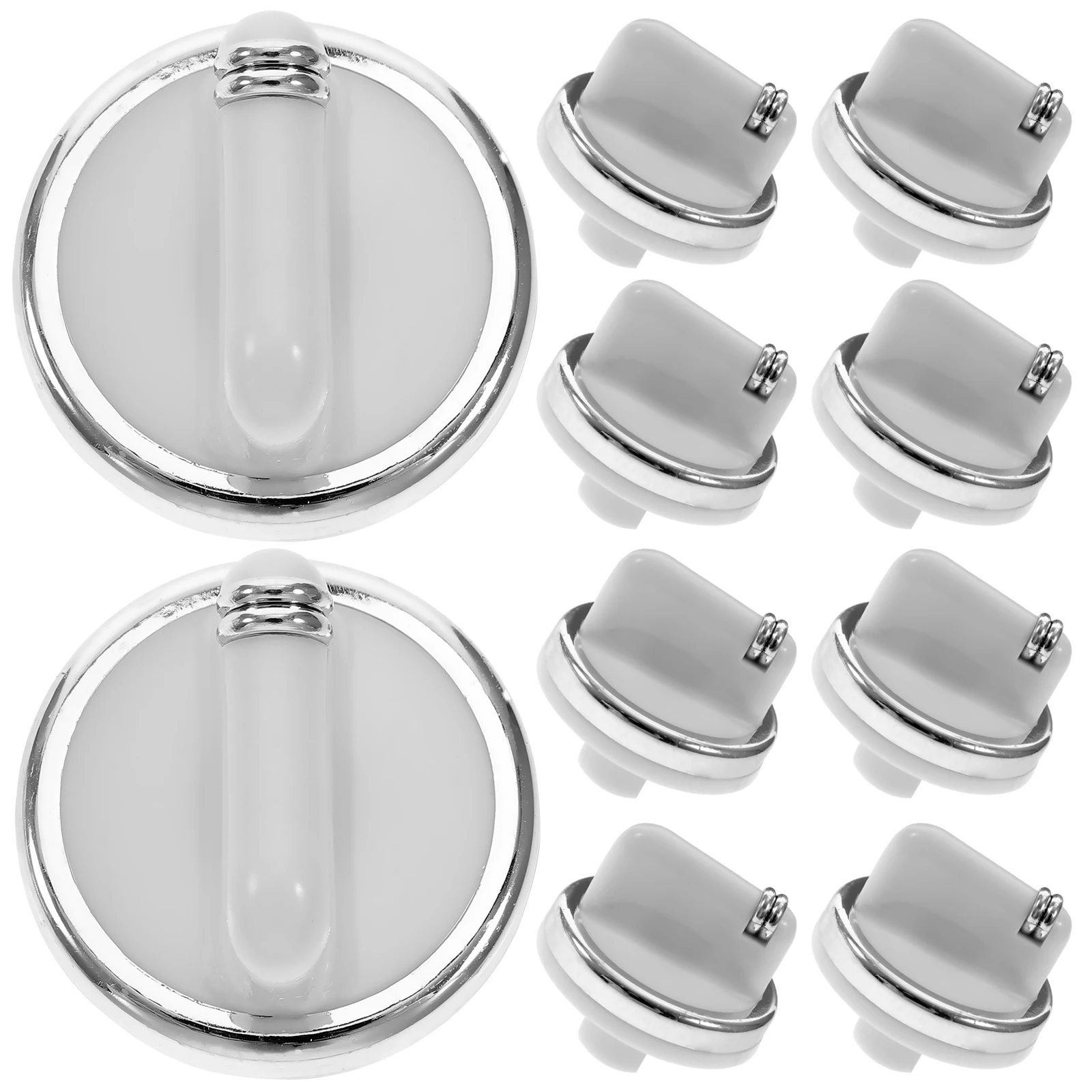 

10PCS Water Heater Knob White Large Size Temperature Stove Parts Wear Resistant Durable Easy Operation Kitchen Bar