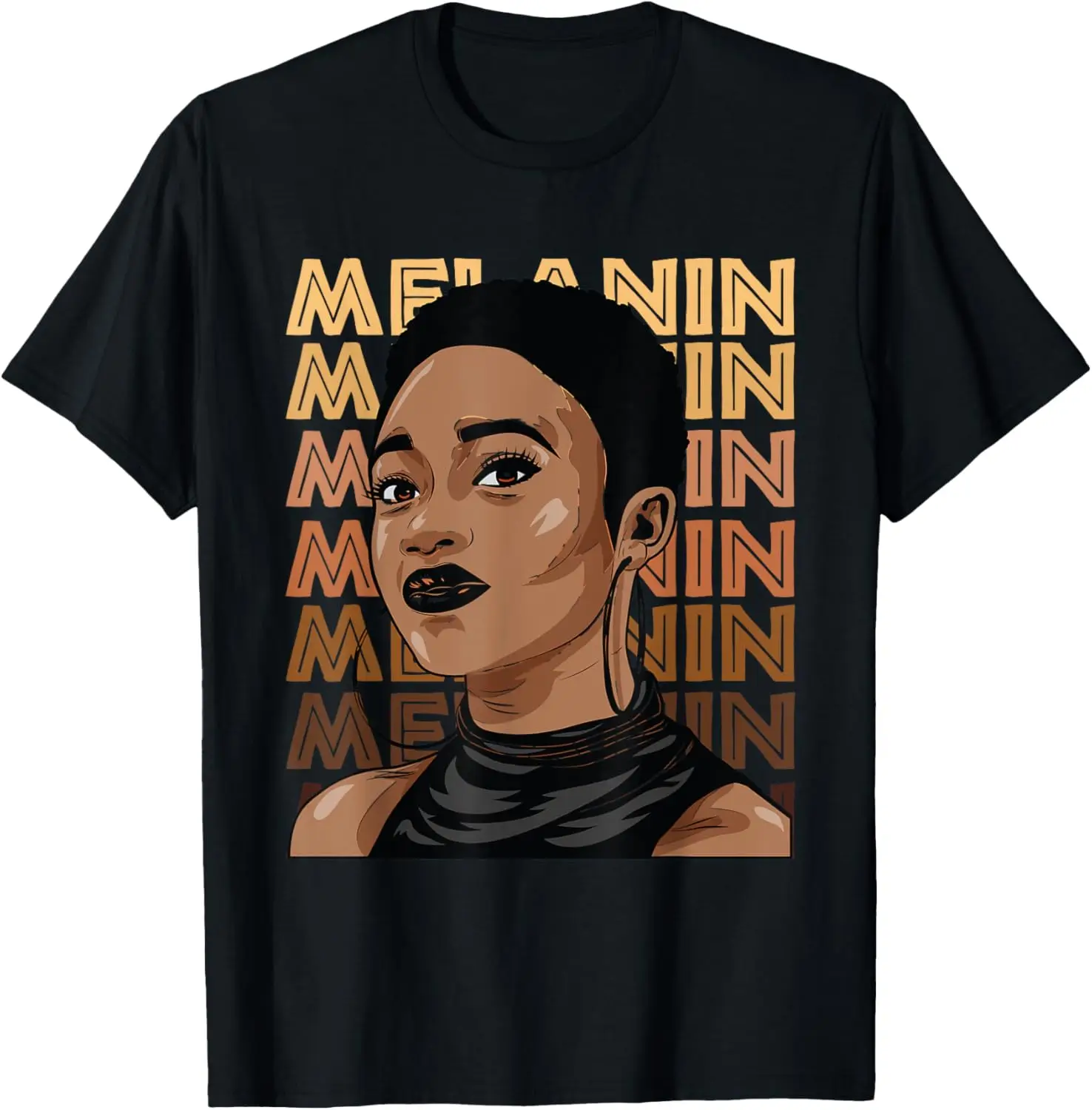 

Black Strong Girl Afro Love Melanin African American Women T-Shirt