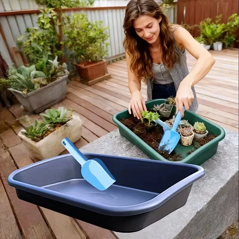 1/2pcs large potted succulent tray indoor gardening accessory tidy plant table garden 2026 latest models for transplant