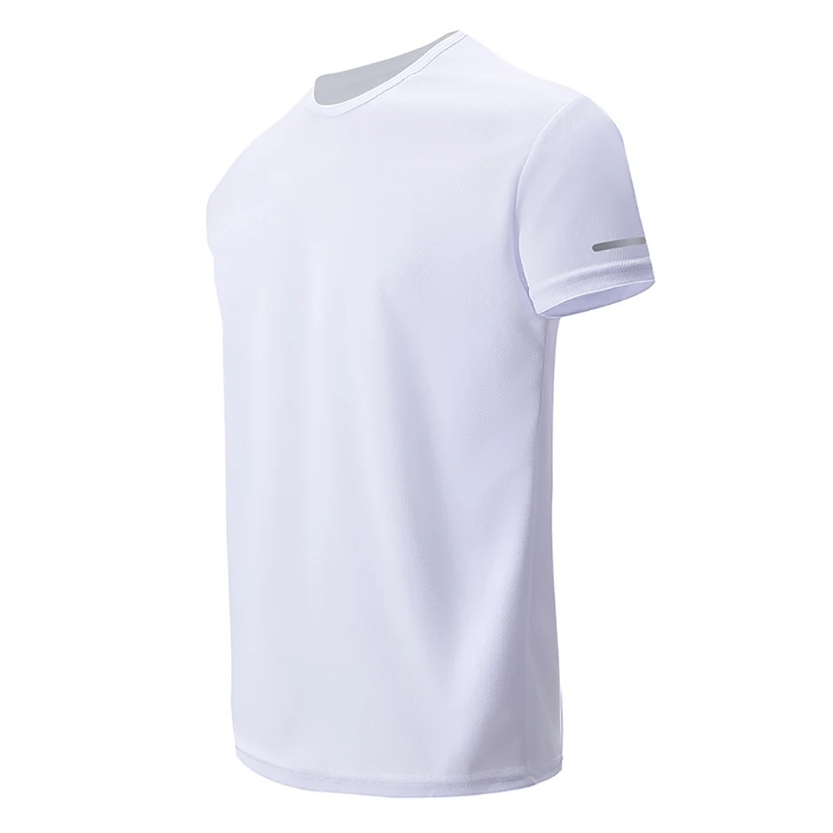2/4/6-teiliges Four Seasons Herren-T-Shirt in einfarbiger Farbe mit Rundhalsausschnitt und kurzen Ärmeln und bedruckten Bündchen, Jugend-Sport- und Freizeitmode-T-Shirt – Detail 7