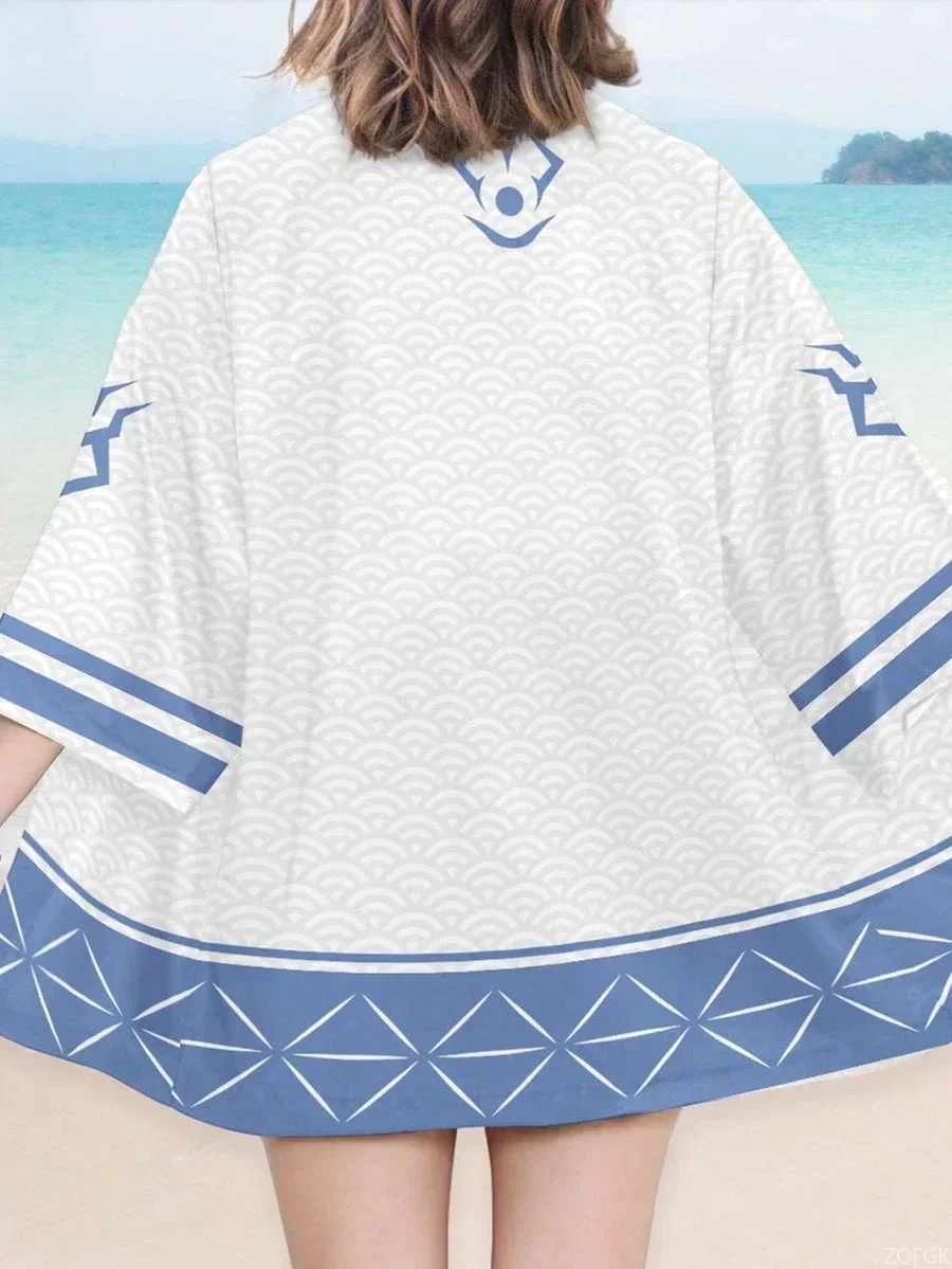 Zomer 3D Gedrukt Vloek Koning Sukuna Kimono Cape Losse Fashion Design Halve mouwen Vest Gewaad Anime Top Cape