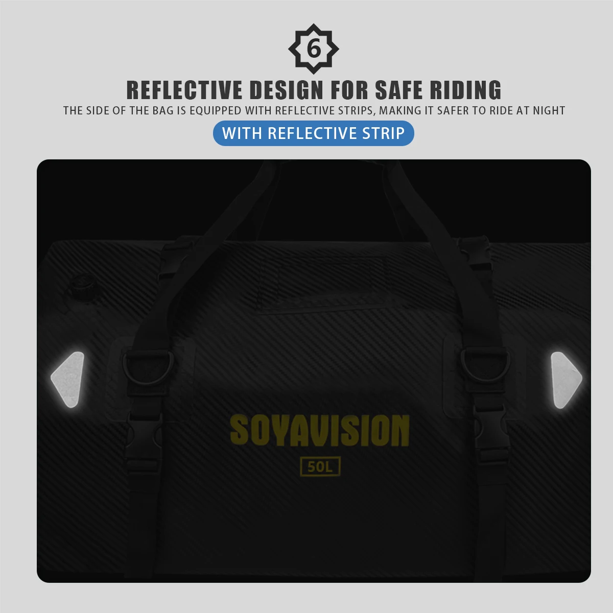 20L 50L 70L 100L 40L 66L Motorcycle Waterproof Tail Bag Travel Outdoor Dry Luggage Roll Pack Bag Motorcycle Seat Bag