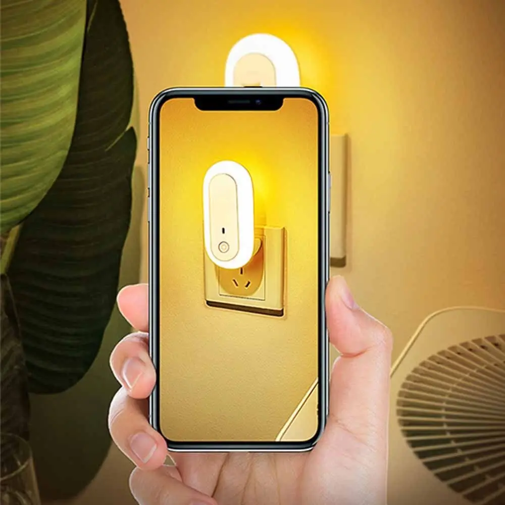Eye Protection LED Night Light Low Wattage Soft Light Plug-In Night Light With Remote Control Wall Plug-In Socket Wall Light