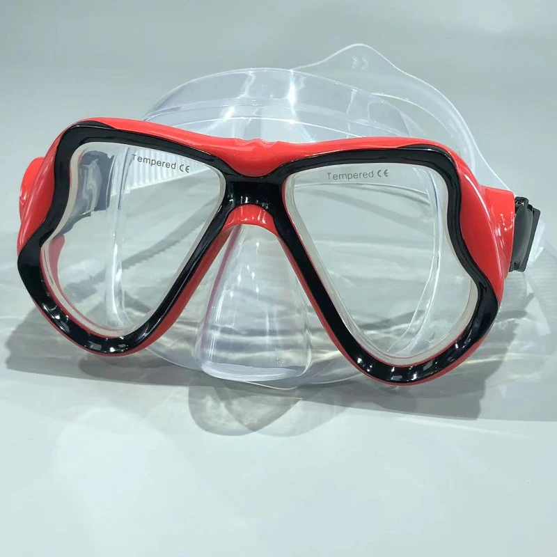 Tauchmasken für Erwachsene, Schnorchel-Atemschlauch-Set, Brille für Damen und Herren, rutschfeste Schnallenmasken – Detail 7