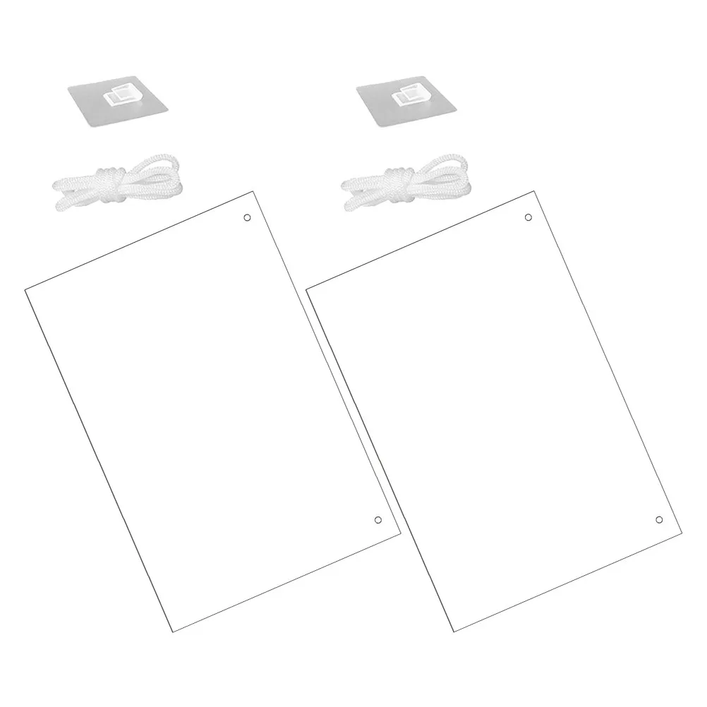 

2 шт. прозрачные акриловые доски для сухого стирания, прозрачная белая доска для офиса и дома, для записей, заметок и напоминаний, портативная настольная доска для заметок
