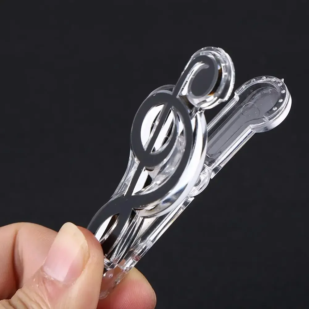 1-10pcs Plastic Musical Note Letter Paper Clip Piano Music Book Sheet Spring Holder Folder for Piano Guitar Violin Stationery