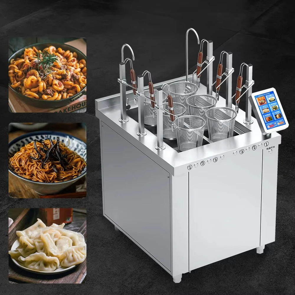 

Commercial 3 Heads 6 Heads Noodle Cooker Machine Ramen Noodle Cooker Electric Pasta Cooker Instant Noodles Automatic