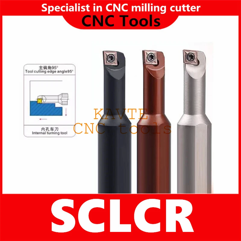 

1PCS Small Head SCLCR S06K-SCLCR06 SCLCR09 S10K-S07K-A12 A16 Internal Turning Tool Holder CNC Lathe Cutter CCMT060204 CCMT09T304
