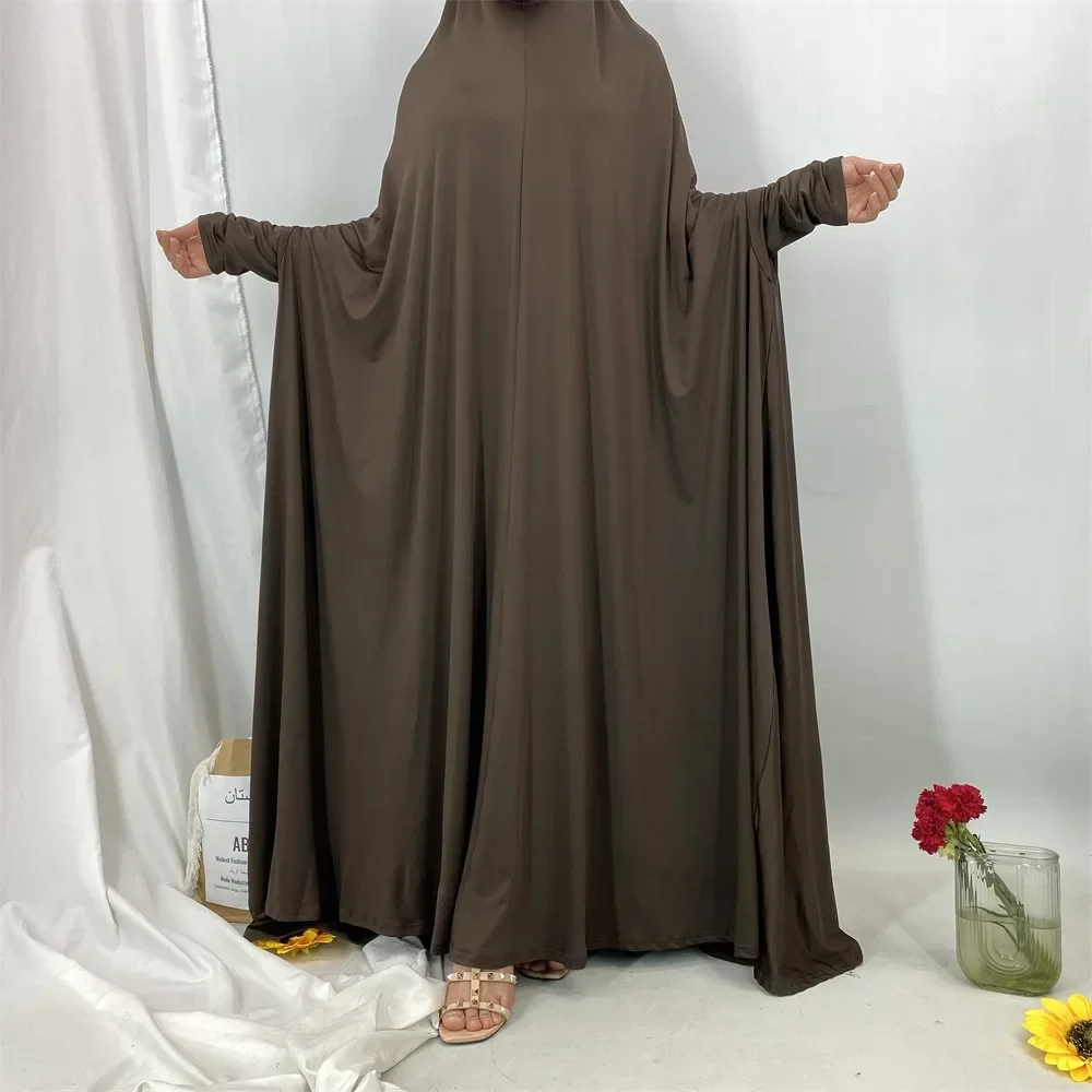 

Muslim Women Hooded Maxi Dress Abaya Eid Djellaba Islam Clothing Ramadan Arabic Robe Turkey Kaftan Dubai Jalabiya Prayer Garment