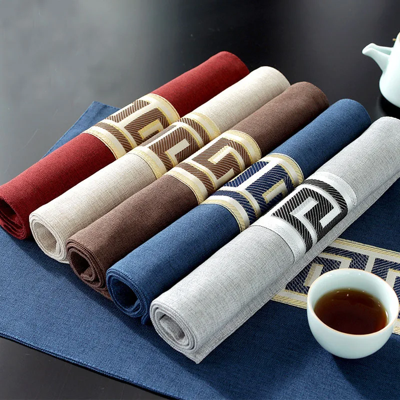 Table Runner,Chinese Style,Cotton Linen Table Runners Luxury Chinese Style Table Cloth Modern Wedding Party Home Decoration
