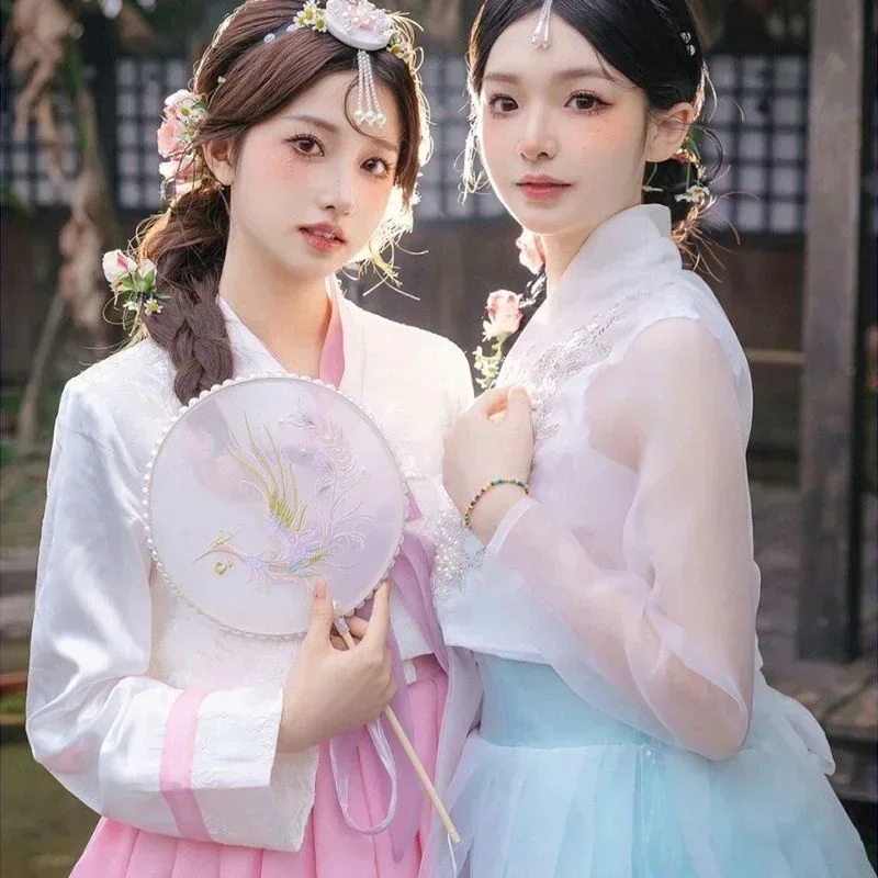 2025Hanbok Abbigliamento Donna Costume tradizionale Abito coreano Modernizzato Migliorato Corte coreana Abiti cosplay di danza nazionale Hanbok