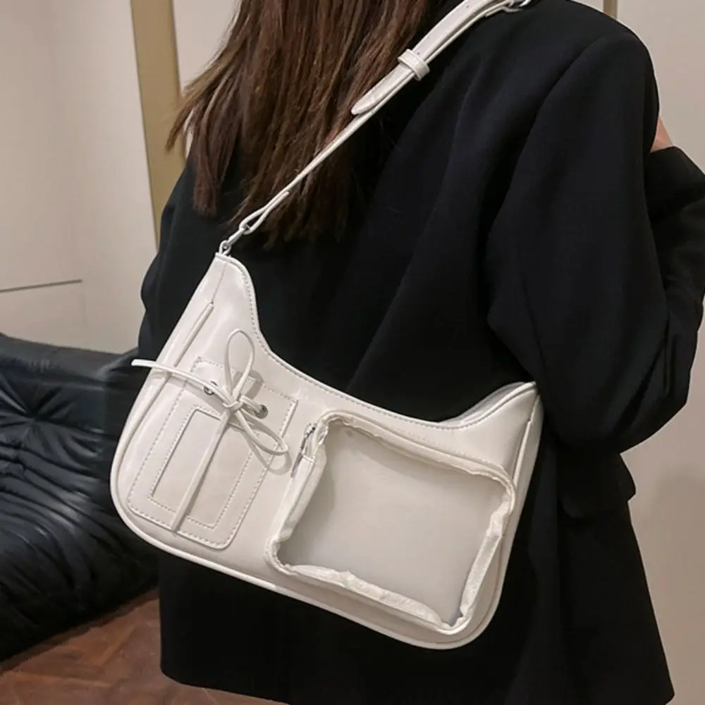 

Fashion Japanese Style Transparent Itabag Harajuku Y2k JK Shoulder Bag Casual Badge Display Lolita Handbag Student