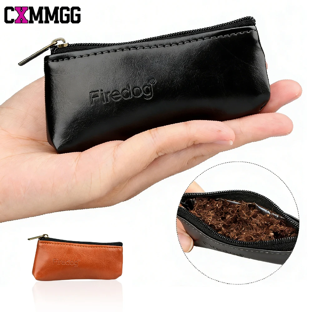 CXMMGG 1PCS PU Leather Tobacco Pipe Bag, Pipe Tool Pouch, Portable Tobacco Bag, Smell Poof Pouch, Great Gift