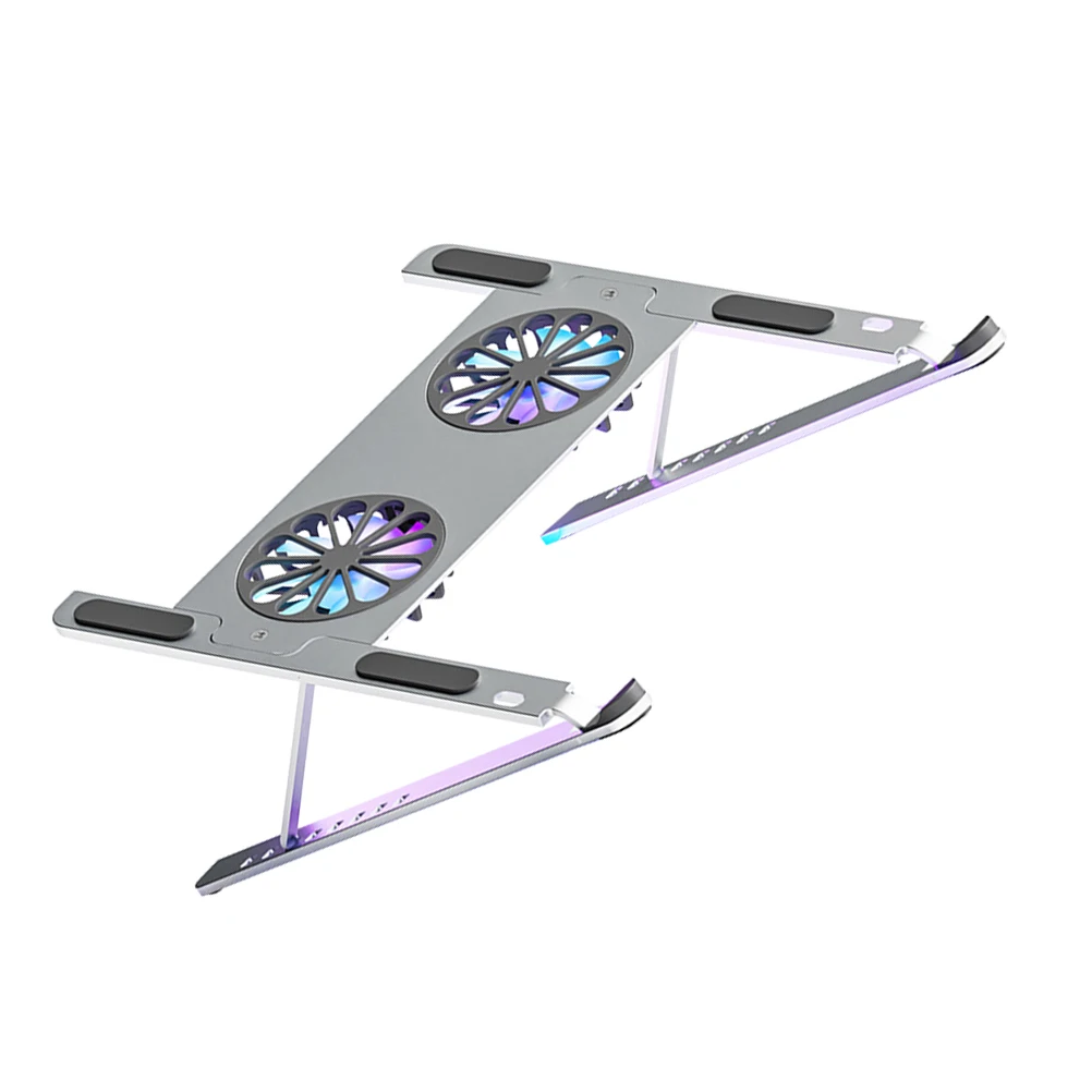 

Laptop Cooling Stand Notebook Cooler Aluminum Alloy USB Adjustable Height Gaming Laptop Fan Cooler Heat Dissipation Pad Strong