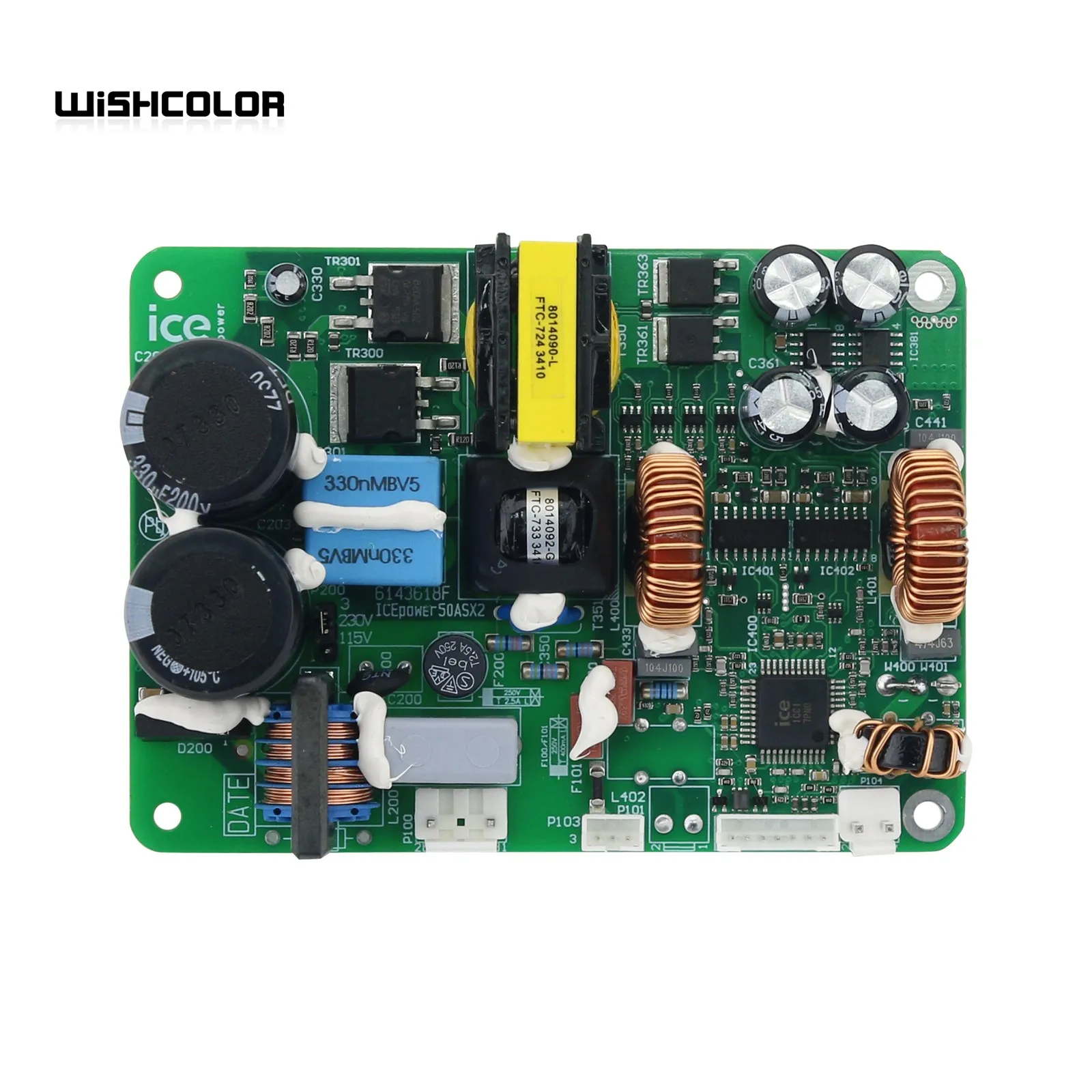 Wishcolor Original ICE50ASX2 170W BTL One Channel Amplifier Board Hifi Audio Power Amp Board for ICEPOWER