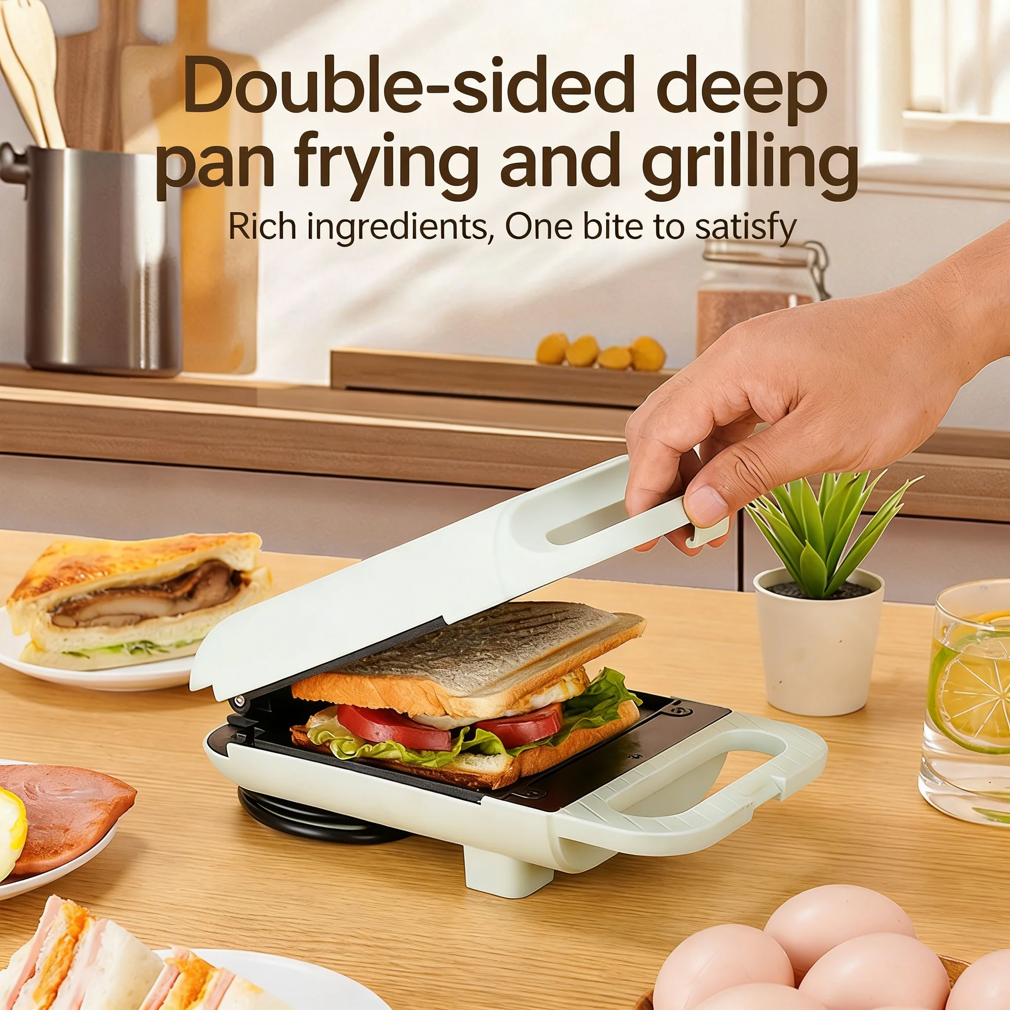 Mini huishoudelijke multifunct - Sandwich Press Grill recensie en prijs