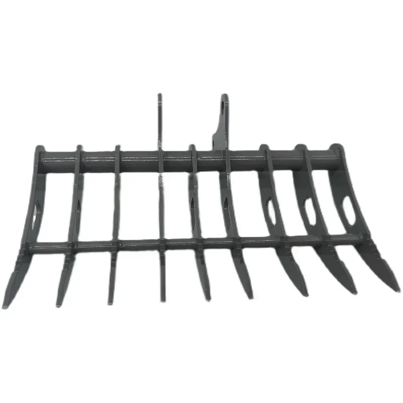 

Double Eagle Modified Hydraulic Screw Excavator Metal Rake Weeding Bucket E111/E010/EC160 Scarifier