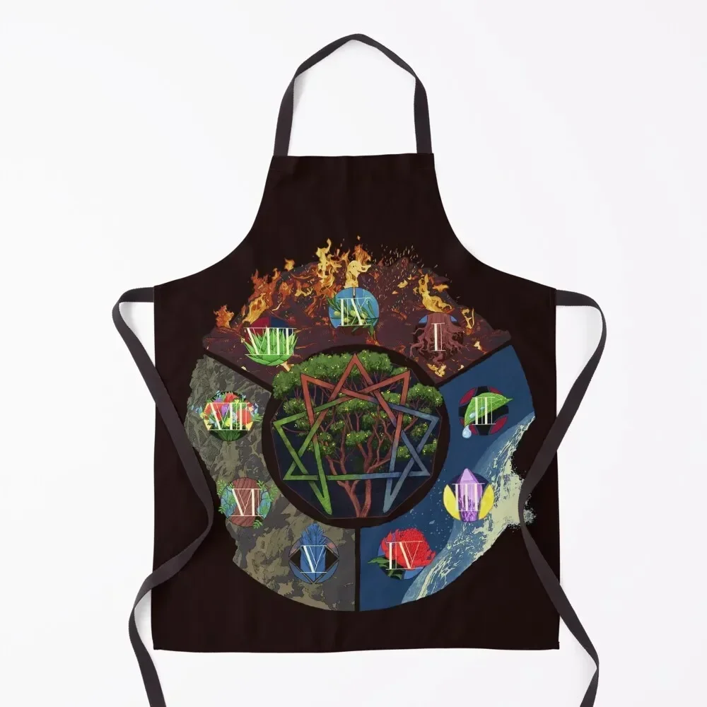 

The Enneagram Apron for women halloween cooks clothes Apron