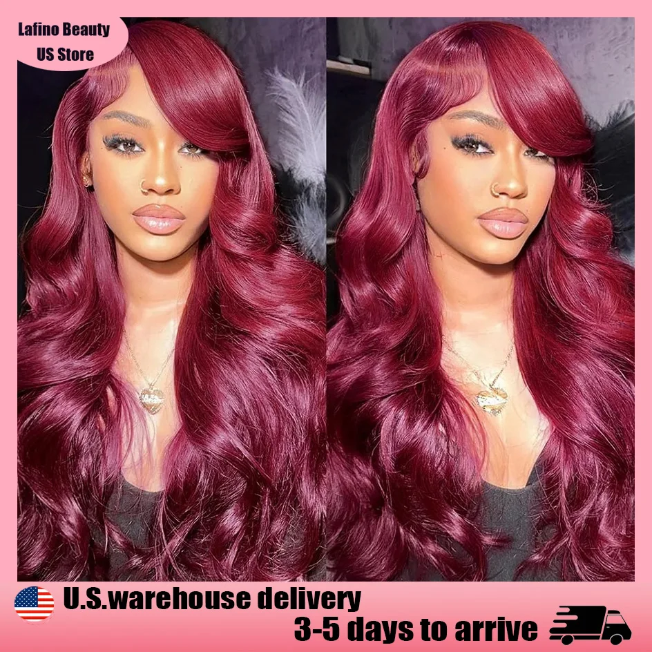 

Varlea Loose Body Wave 13x4 Lace Frontal 99j Hd Lace Frontal Wig 13x6 Burgundy Human Hair Wig Colored Human Hair Wigs For Women