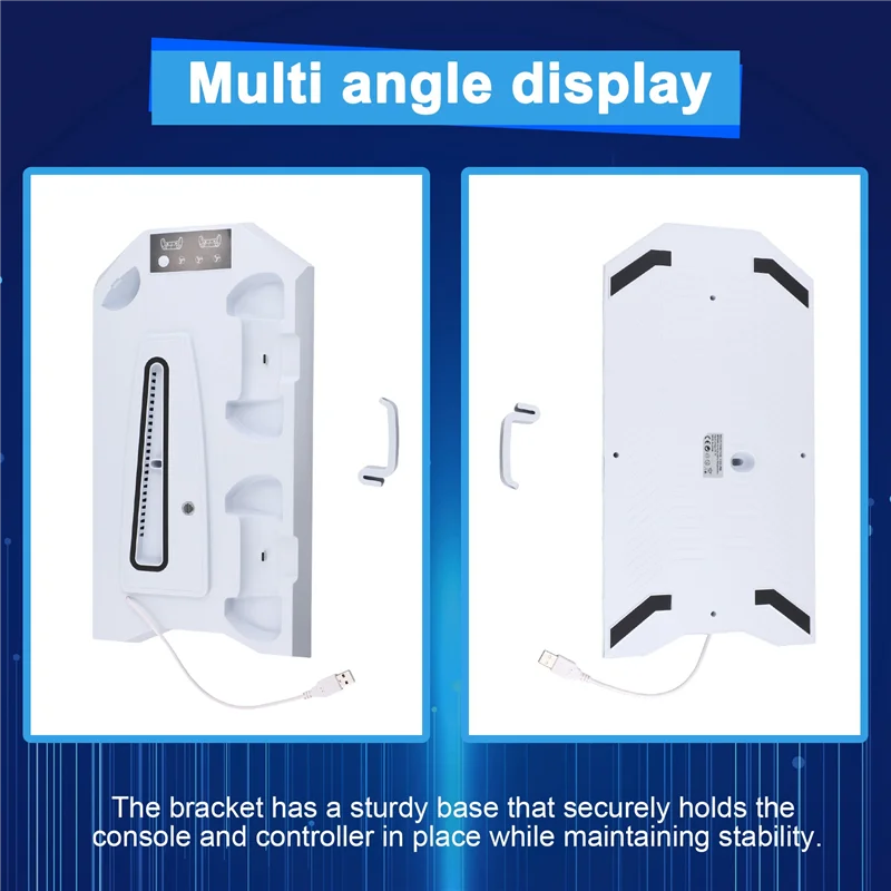 

B92B-Vertical Cooling Stand For Ps5/Ps5 Slim Console Fast Charging Station For Playstation5 Gamepad Charging Dock