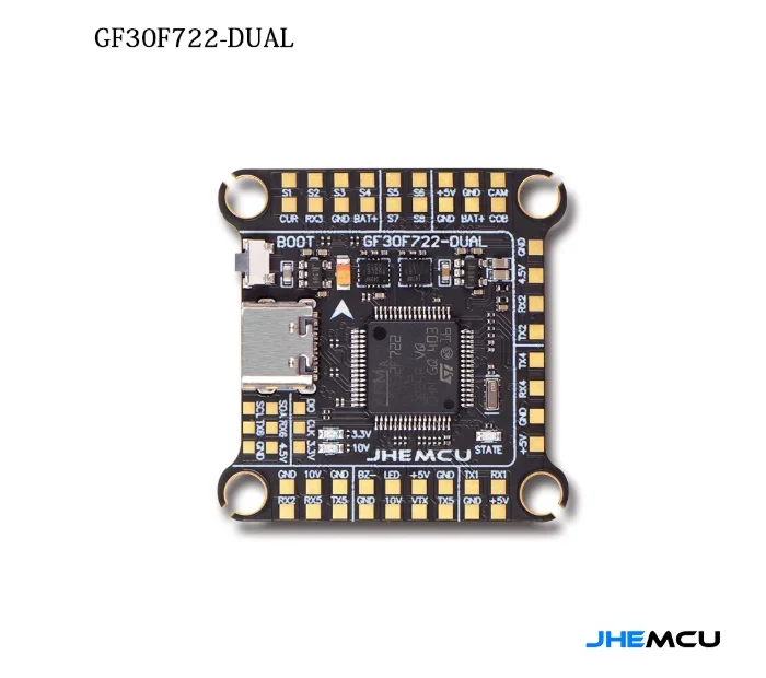 VIVaSGF30F722-Dual F722 Flight Controller Double BEC Double Gyro High-definition 3-6S Lipo For RC FPV Drone