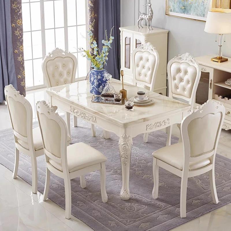 

Комплект кухонных стульев и дизайнерских прямоугольных обеденных столов для ресторана, мебель для кухни в скандинавском стиле, уникальный современный обеденный стол