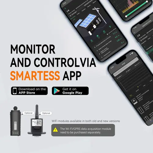 Imagen 2 del producto Módulo WIFI inversor solar híbrido PowMr con puerto RS232 para POW-HVM2H/3.2H/4.2M/6.2M/10.2M y POW-LVM3.6M-24V