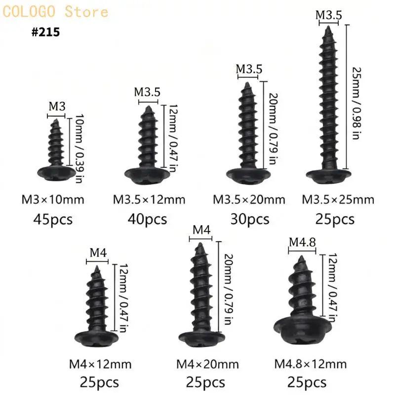 Mounting Screw Supply Box with Washer Head Screws for Home Use D0LD