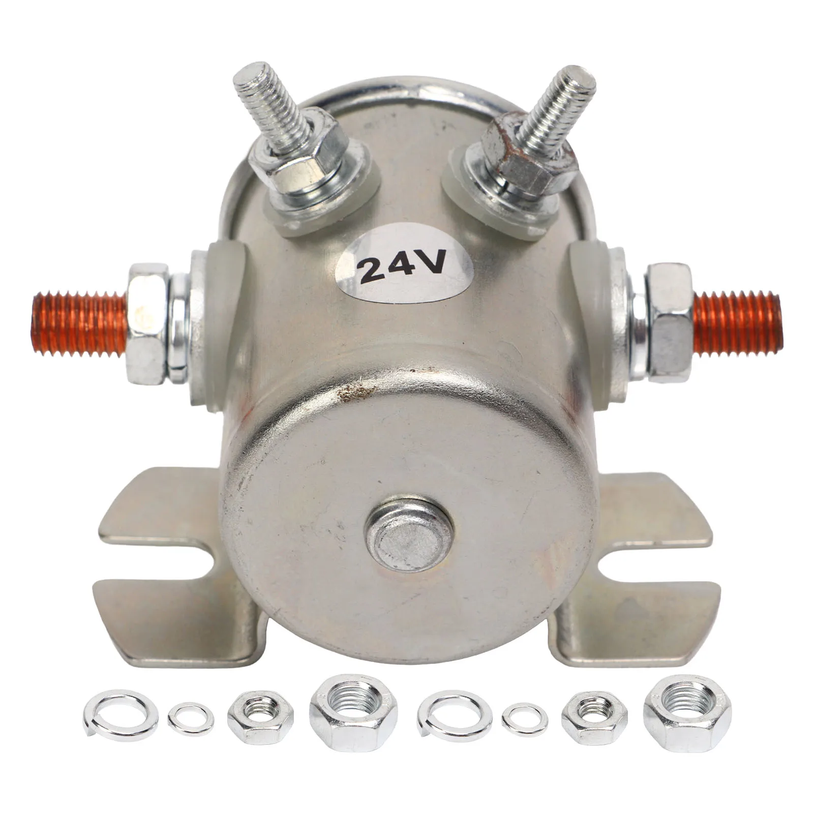 

Электромагнитный переключатель стартера 200A 24 В, реле стартера двигателя 1114208, пылезащитное реле стартера, соленоид для лебедки, лодки, лодки, Mo