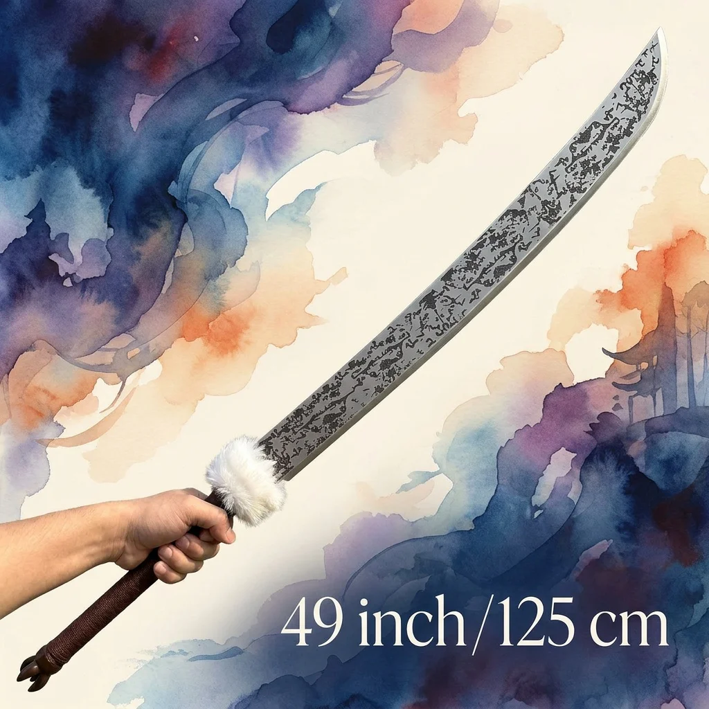49inch Jujutsu Kaisen Katana Fushiguro Toji Bamboo Blade Knife Anime Real Size Japanese Samurai Sabre Cosplay Prop Toy Gifts