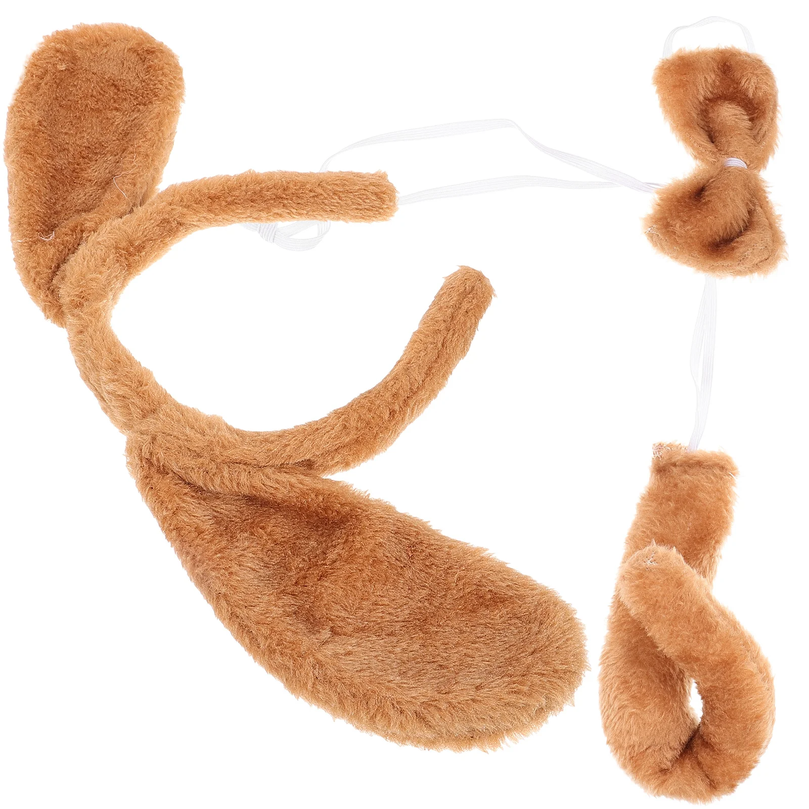 Fascia per orecchie da cucciolo Papillon in peluche Fasce per coda di cane Cerchi per capelli Accessori per bambini Code di animali per abbigliamento