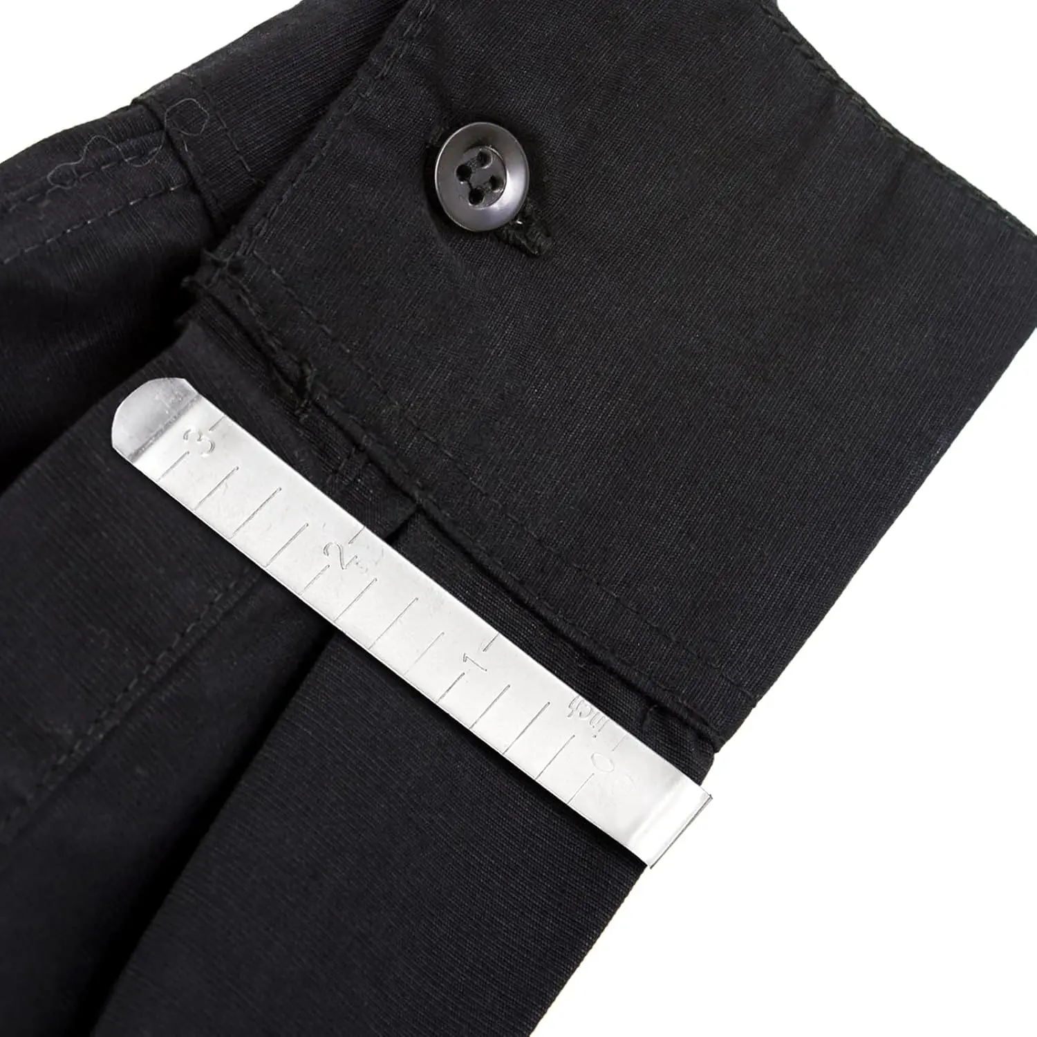 3 قطعة 3 بوصة مقاطع الخياطة الفولاذ المقاوم للصدأ هيمينغ كليب الخياطة قياس حاكم هيم ماركر أداة ل مقاطع النسيج Pinning بمناسبة