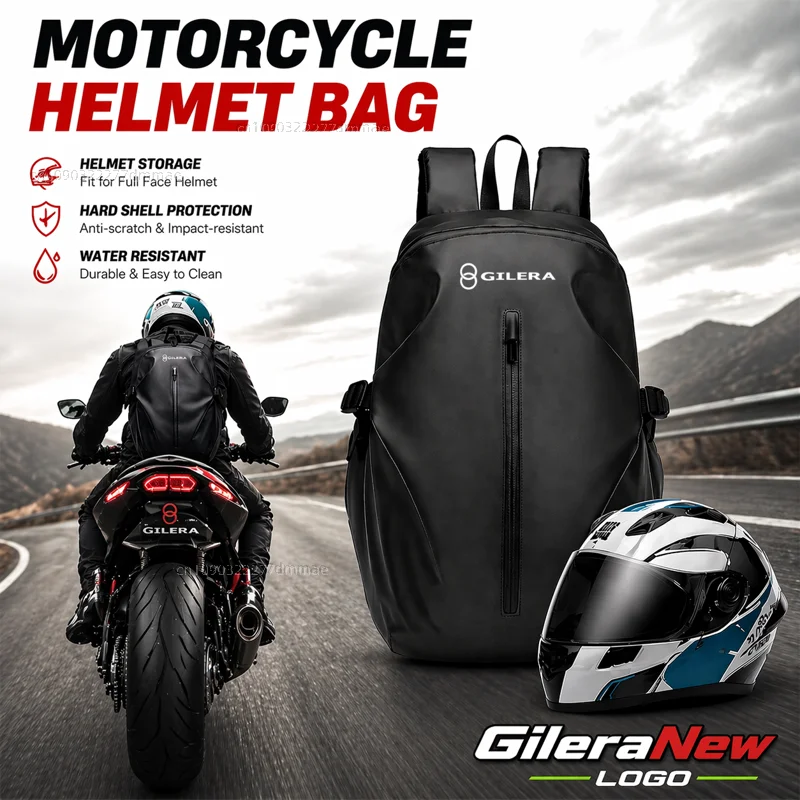 

Knight Backpack Motorcycle Helmet Bag Travel Equipment Waterproof Large Capacity For Gilera GP800 Fuoco Nexus 500 Runner 50 125