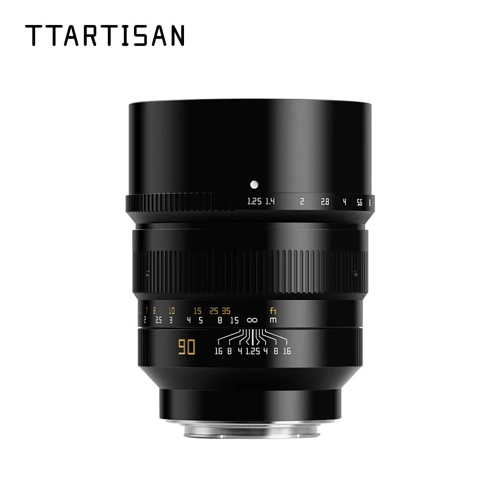 

TTArtisan 90mm F1.25 Full Frame Manual Focus Portrait Lens for Sony E Nikon Z Canon RF EOSR Leica Sigma L Hasselbald X1D Camera