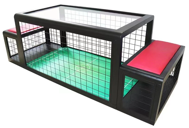 Nuovo gioco da tavolo con gabbia da calcio con diodo luminescente, tavolo da gabbia da calcio, sub-calcio di calcio seduto