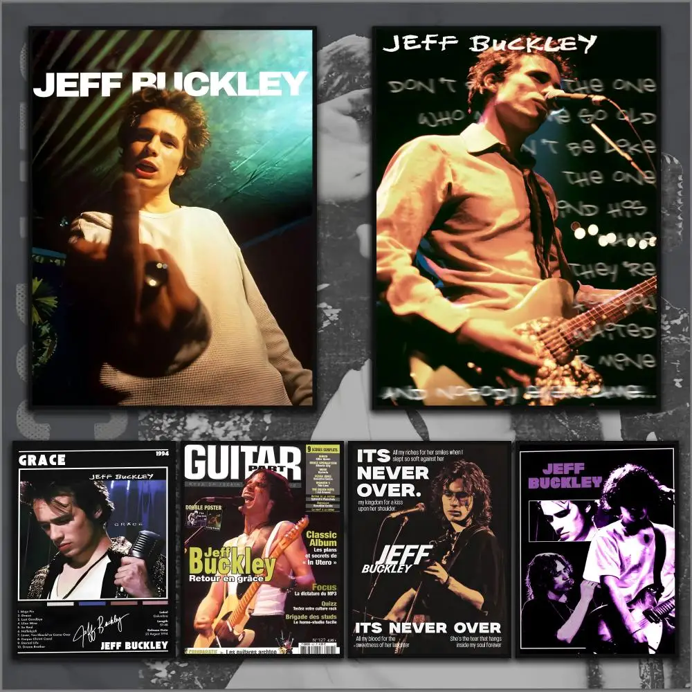 J-Jeff B-Buckley album Cover Poster Home Living Bed Room Bar Hallway Sticky Wall Art Printing Aesthetic Decor