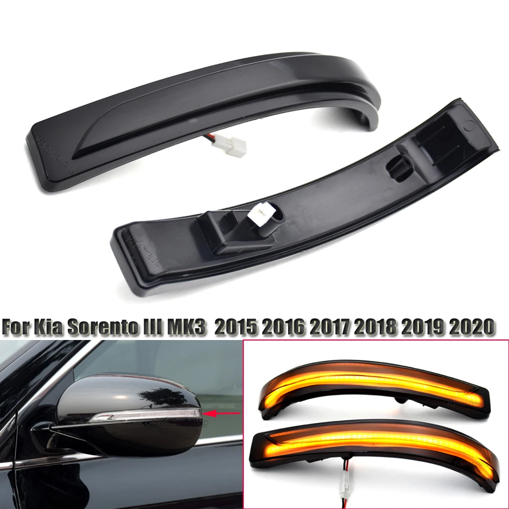 Car Rearview Side Mirror Lamp 87613 C5000 / 87623 C5000 LED Turn Signal Flasher Light For Kia Sorento 2015 2016 2017 2018